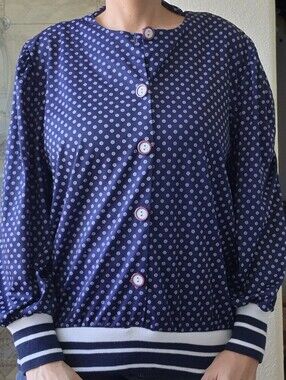 Leni Leni Vintage Made In The USA, Ballon Sleeve, button up Blouse SZ XLarge